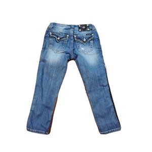 Miss Me boyfriend  JB5660P3 Capri Distressed Flap Pockets  size 24 X 24